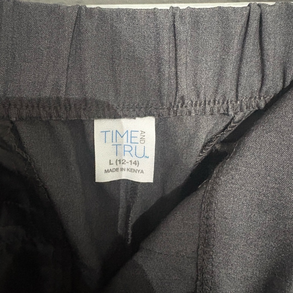 NWT Stretchy Pull-On Dark Grey Dress Pants - Picture 4 of 5